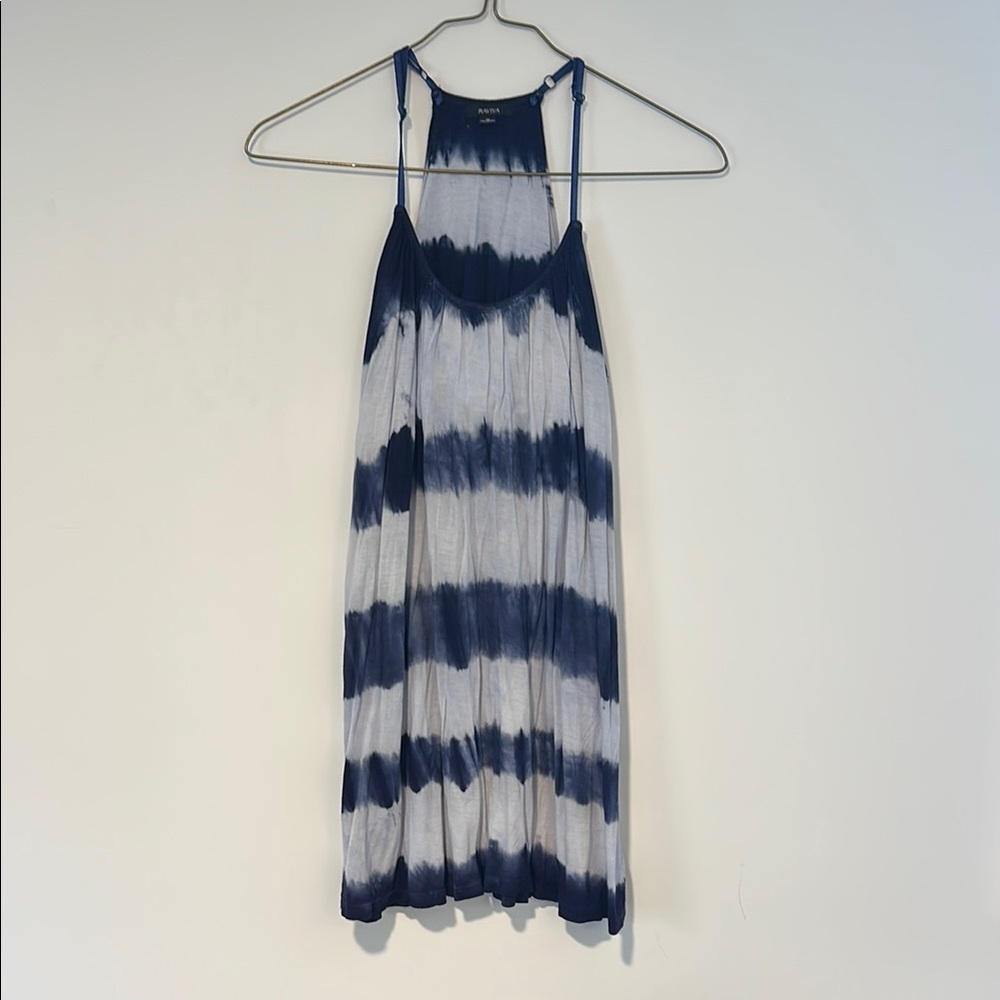 Raviya Navy and White Tie-Dye Dress